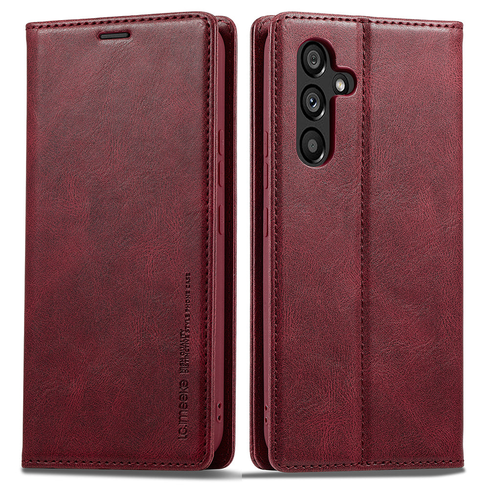 LC.IMEEKE pro Samsung Galaxy A34 5G PU kožené flipové pouzdro RFID blokovací stojánek na peněženku kryt telefonu LC.IMEEKE pro Samsung Galaxy A34 5G PU kožené flipové pouzdro RFID blokovací stojánek na peněženku kryt telefonu